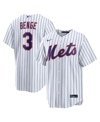 Nike Men's Carson Benge White New York Mets Home Replica Jersey