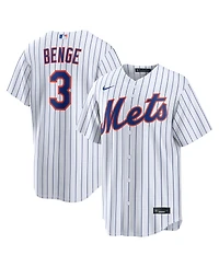 Nike Men's Carson Benge White New York Mets Home Replica Jersey