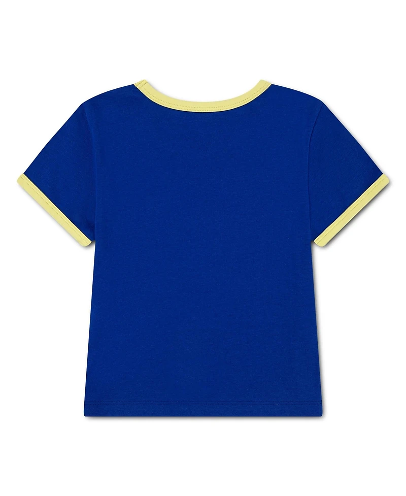 Jordan Big Girls Royal Brazil National Team Retro Graphic Tri-Blend T-Shirt