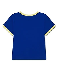 Jordan Big Girls Royal Brazil National Team Retro Graphic Tri-Blend T-Shirt