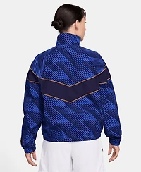 Nike Women's Blue France National Team Windrunner Uv Woven Full-Zip Jacket