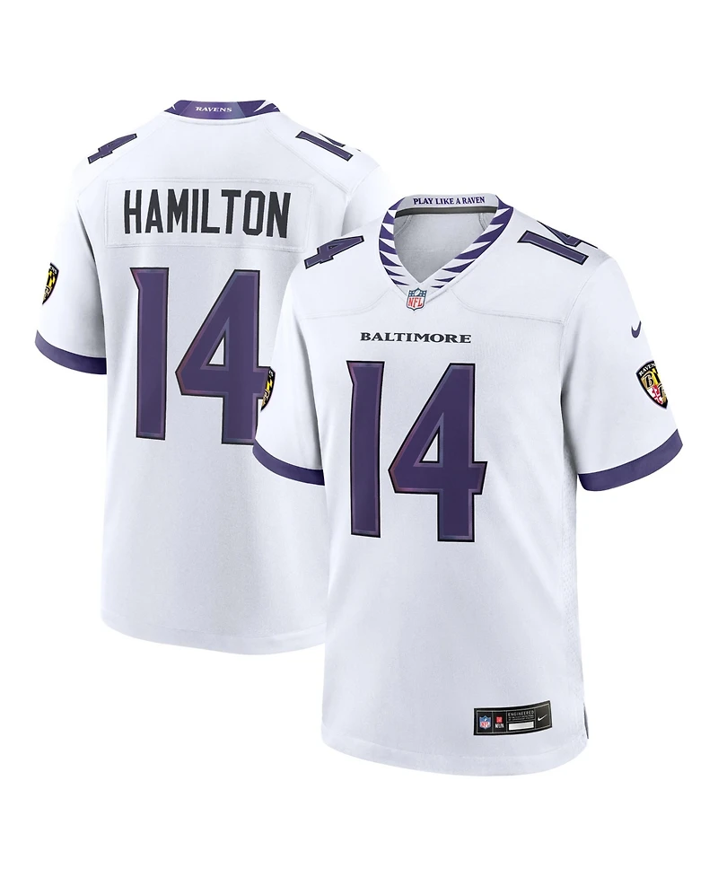 Nike Men's Kyle Hamilton White Baltimore Ravens Game Jersey