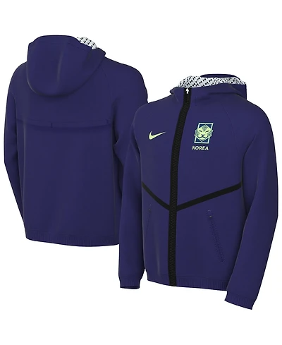 Nike Big Boys and Girls Purple South Korea National Team 2026 Anthem Full-Zip Hooded Jacket