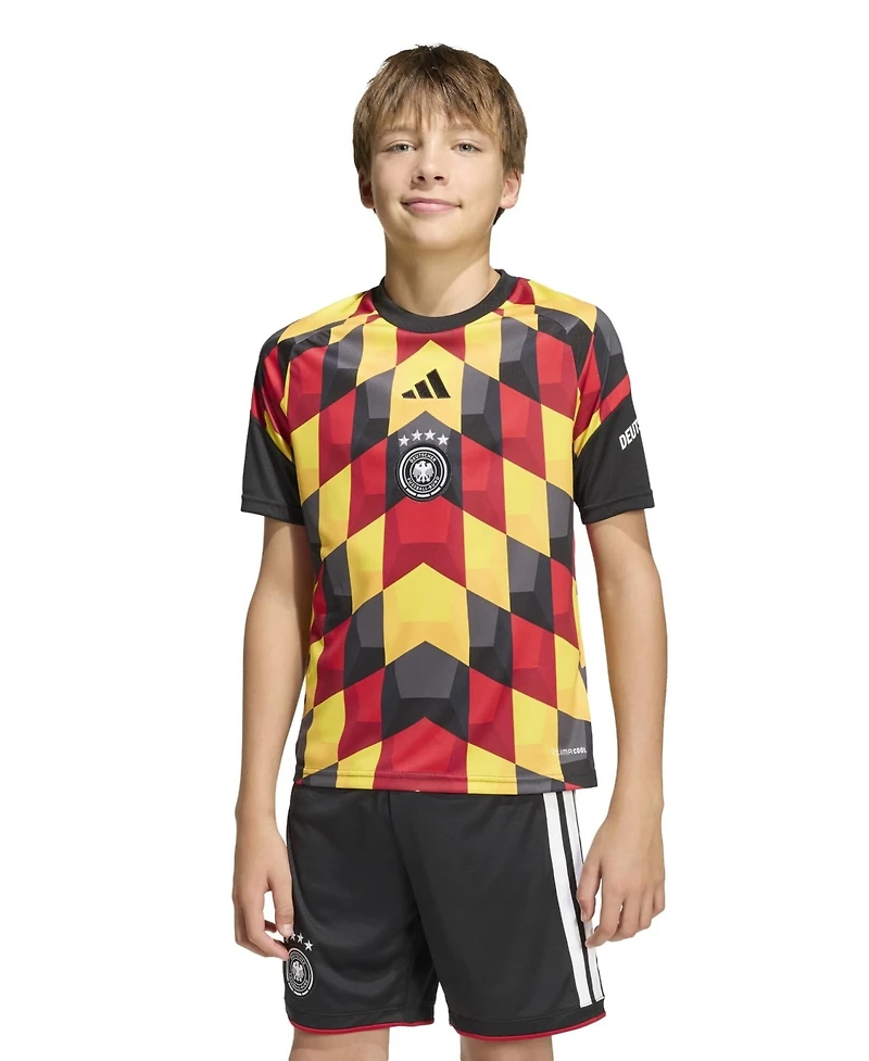 Adidas Big Boys and Girls Black Germany National Team 2026 Pre-MatchJersey