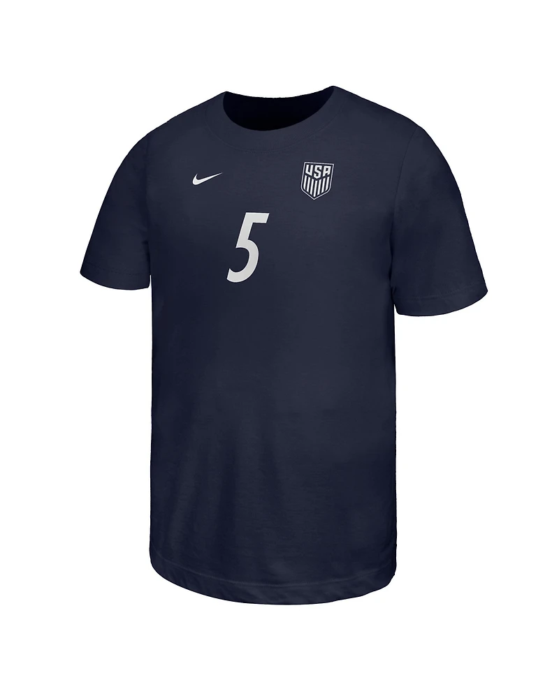 Nike Big Boys and Girls Antonee Robinson Navy Usmnt Away Player Name & Number T-Shirt