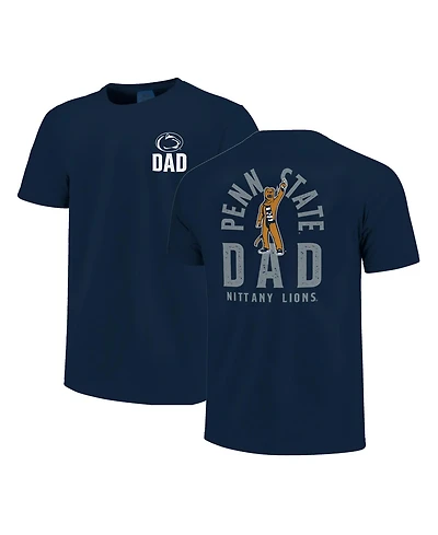 Image One Men's Navy Penn State Nittany Lions Father's Day Mascot Overlay T-Shirt