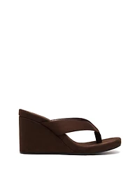 Therapy Australia Women's Ren Round Toe Wedge Thong Heel