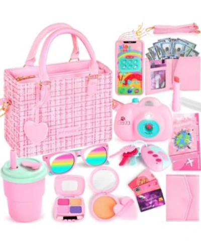 Gnuadz Kids Purse Pretend Makeup Toy Princess Gift Toddler Girl Play Set