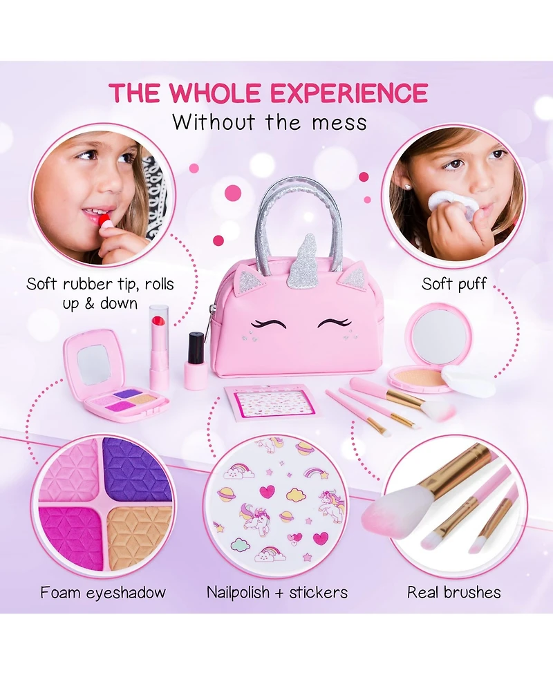 Gnuadz Pretend Makeup Kit Purse Hair Accessories Princess Gift