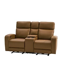 Hulala Home Basit 71" Modern Power Zero Gravity Theater Seating Recliner Sofa with Storage Armrest And Cup Holders