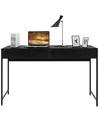 Slickblue Modern Computer Desk with 2 Drawers for Home Office