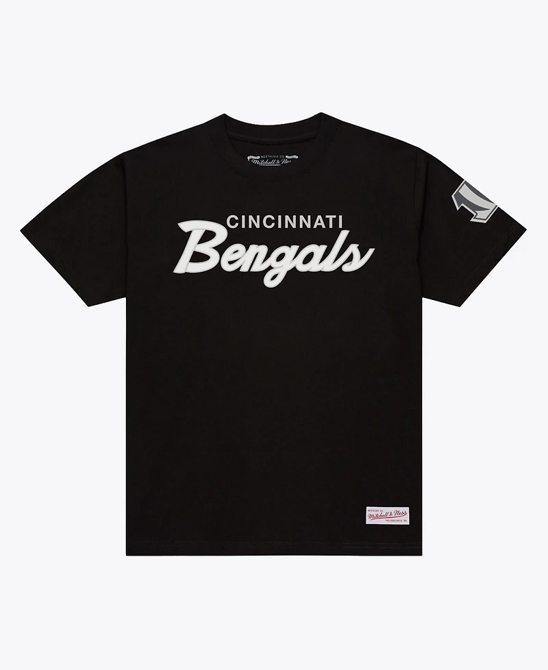 Mitchell & Ness Men's Black Cincinnati Bengals Head Coach Classic T-Shirt