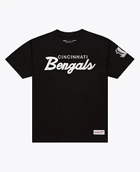 Mitchell & Ness Men's Black Cincinnati Bengals Head Coach Classic T-Shirt