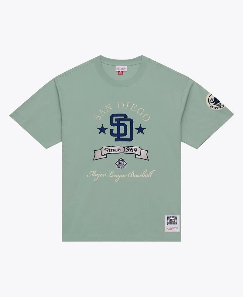 Mitchell & Ness Men's Green San Diego Padres Yacht Rock T-Shirt