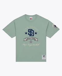 Mitchell & Ness Men's Green San Diego Padres Yacht Rock T-Shirt