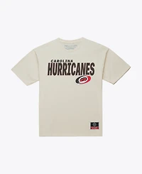 Mitchell & Ness Men's Cream Carolina Hurricanes Core Plus T-Shirt