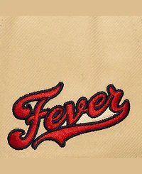 Mitchell & Ness Men's and Women's Khaki/Navy Indiana Fever Pro Pinch Snapback Hat