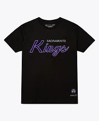 Mitchell & Ness Men's Black Sacramento Kings Wordmark T-Shirt