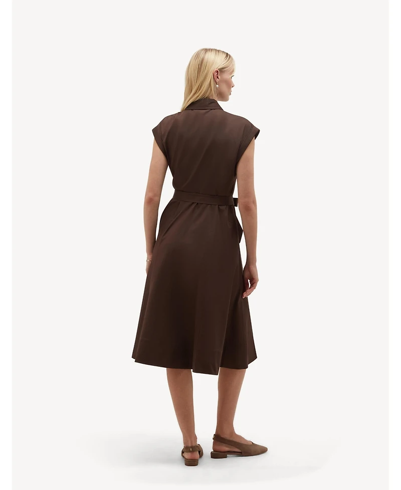 Hobbs London Women's Kristen Belted Shirt Dress