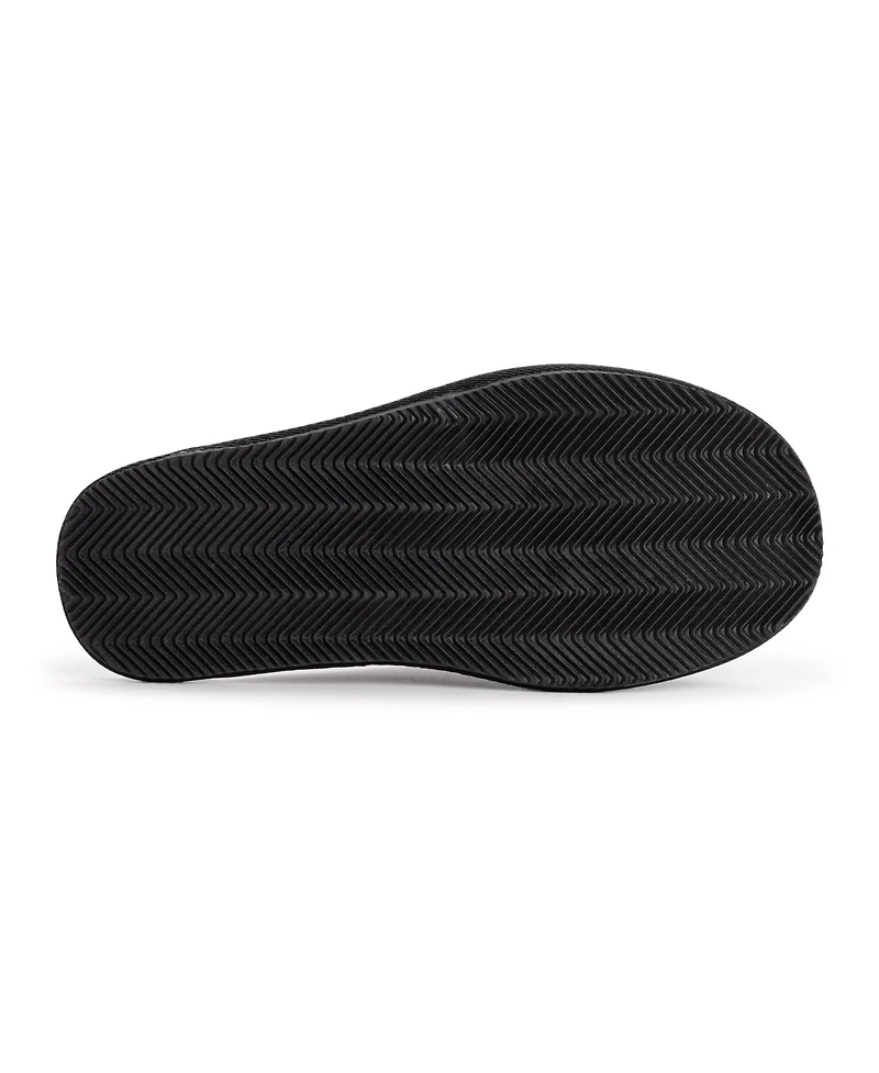 Muk Luks Men's Dave Printed Berber Suede Scuff Slippers