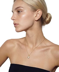 St. Moran Natural Imitation Pearl Shell Paperclip Palm Necklace