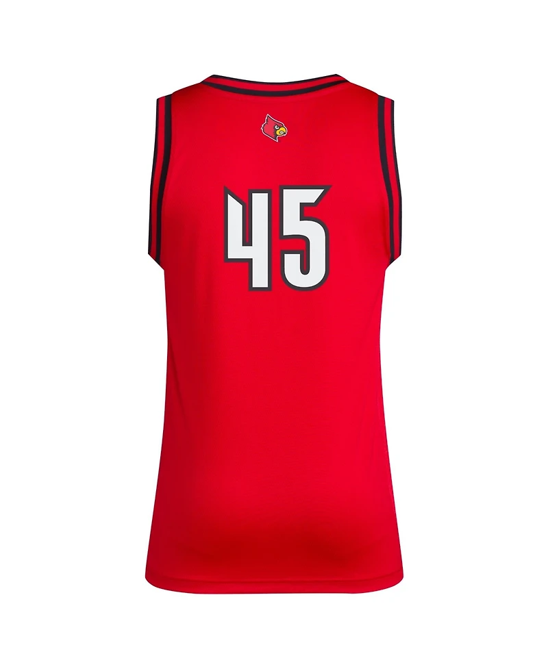 Adidas Men's 45 Red Louisville Cardinals Replica Swingman Jersey