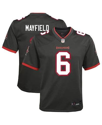 Nike Big Boys and Girls Baker Mayfield Pewter Tampa Bay Buccaneers Game Jersey