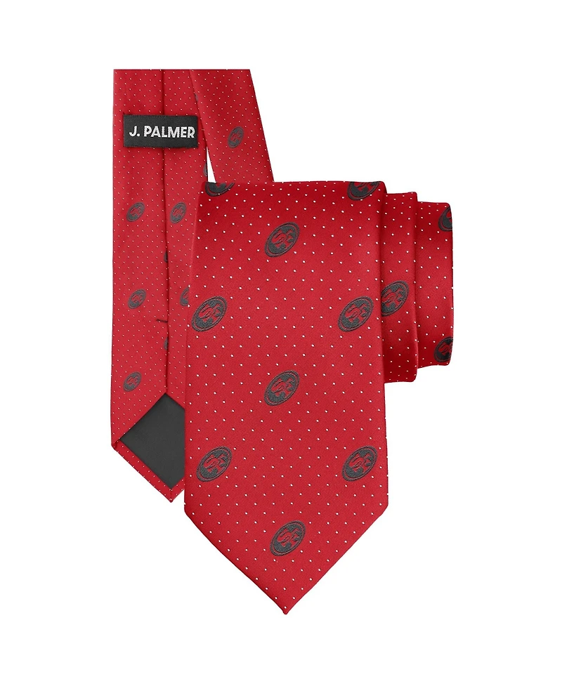 J. Palmer Men's San Francisco 49ers Game Day Polka Dot Tie