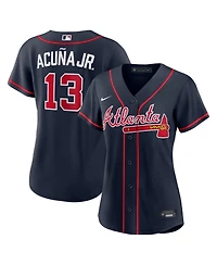 Nike Women's Ronald Acuna Jr. Navy Atlanta Braves Alternate Replica Jersey