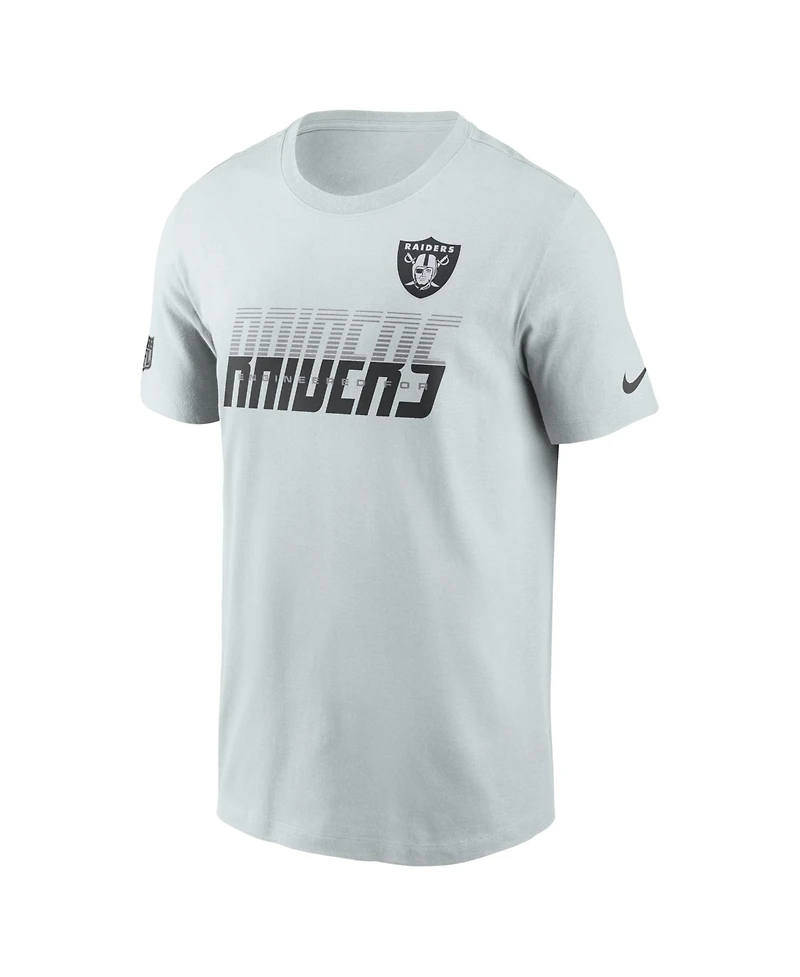 Nike Men's Gray Las Vegas Raiders Sideline Dri-fit T-Shirt