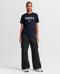 Nike Women's Navy Atlanta Braves Authentic Collection Velocity Dri-fit T-Shirt