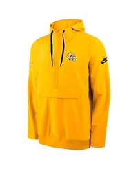 Nike Men's Gold Pittsburgh Steelers Alt Anorak Half-Zip Hooded Jacket