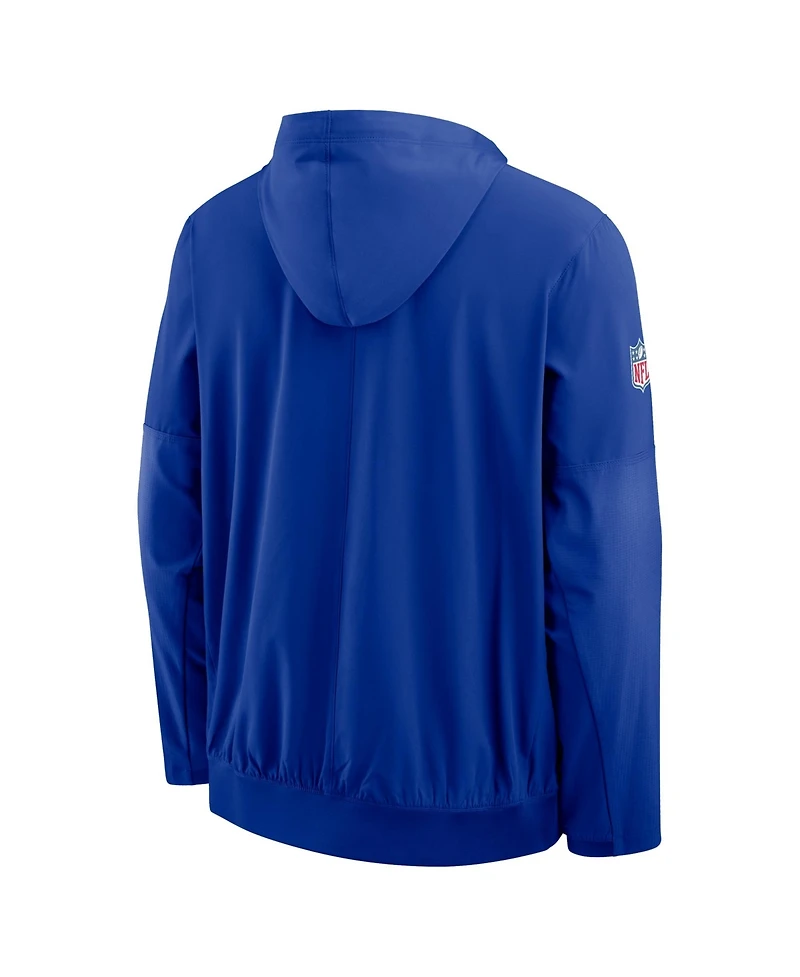 Nike Men's Royal Seattle Seahawks Alt Anorak Half-Zip Hooded Jacket