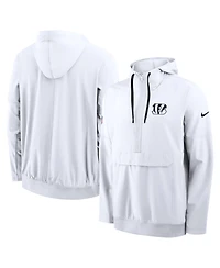 Nike Men's White Cincinnati Bengals Alt Anorak Half-Zip Hooded Jacket