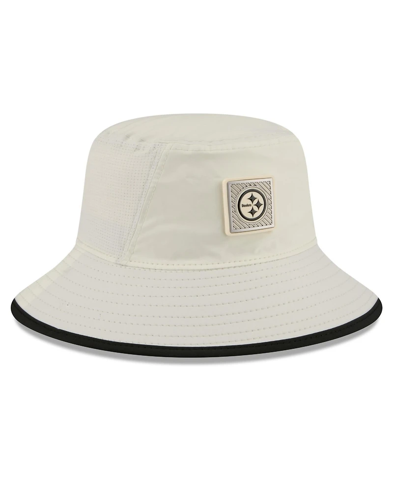 New Era Men's Cream Pittsburgh Steelers 2026 Nfl Training Camp Sport Bucket Hat