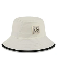 New Era Men's Cream Pittsburgh Steelers 2026 Nfl Training Camp Sport Bucket Hat