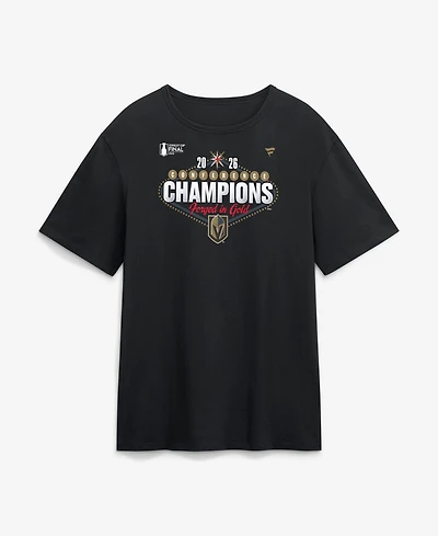 Fanatics Men's Black Vegas Golden Knights 2026 Nhl Western Conference Champions Hometown T-Shirt