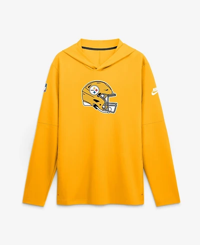 Nike Men's Gold Pittsburgh Steelers Sideline Dri-fit Long Sleeve Hoodie