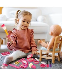 Gnuadz Pretend Makeup Kit Birthday Gift Girl Play Set Purse Accessories