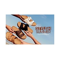 London Rag Women's Gloriosa The Double Strap Slide Sandals