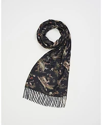 Fable England Women's Wonderland Toile Tassel Scarf