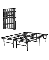 Gouun Full Size Foldable Metal Platform Bed with Tool-Free Assembly
