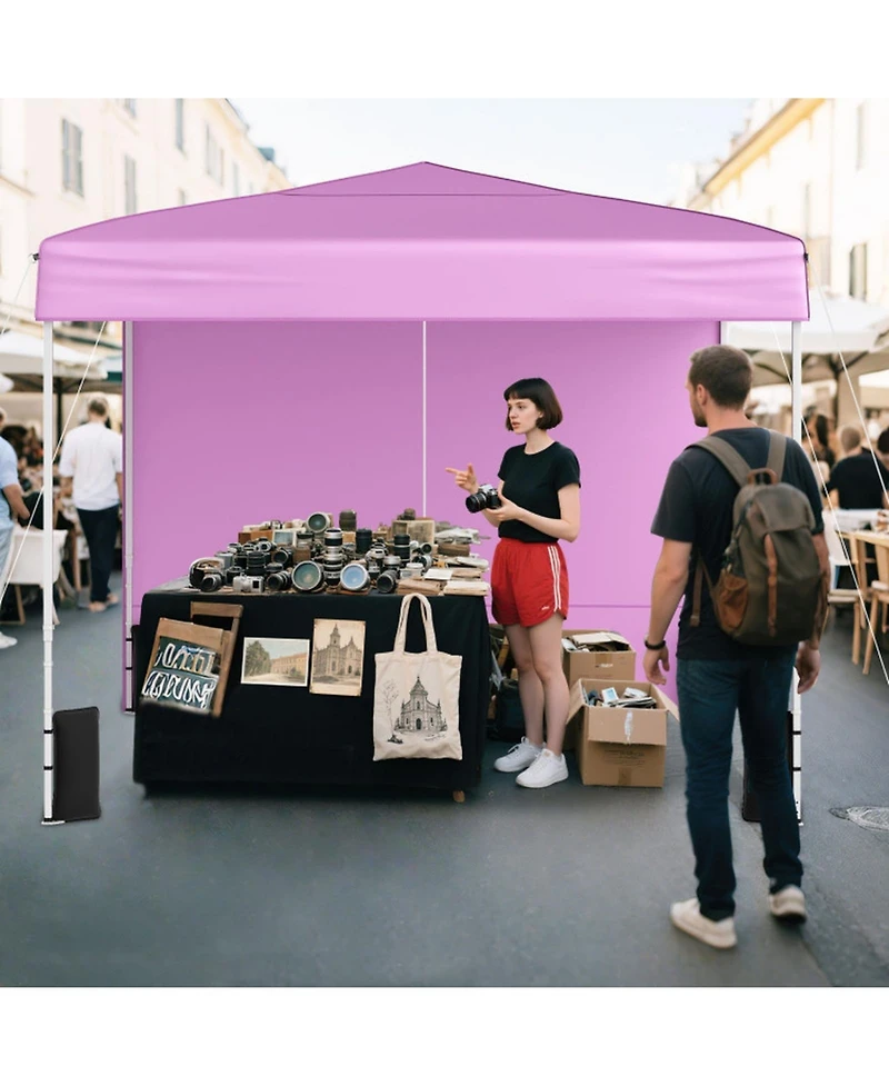 Gouun 10 x 10 Foot Pop-Up Canopy Tent with 4 Removable Sidewalls
