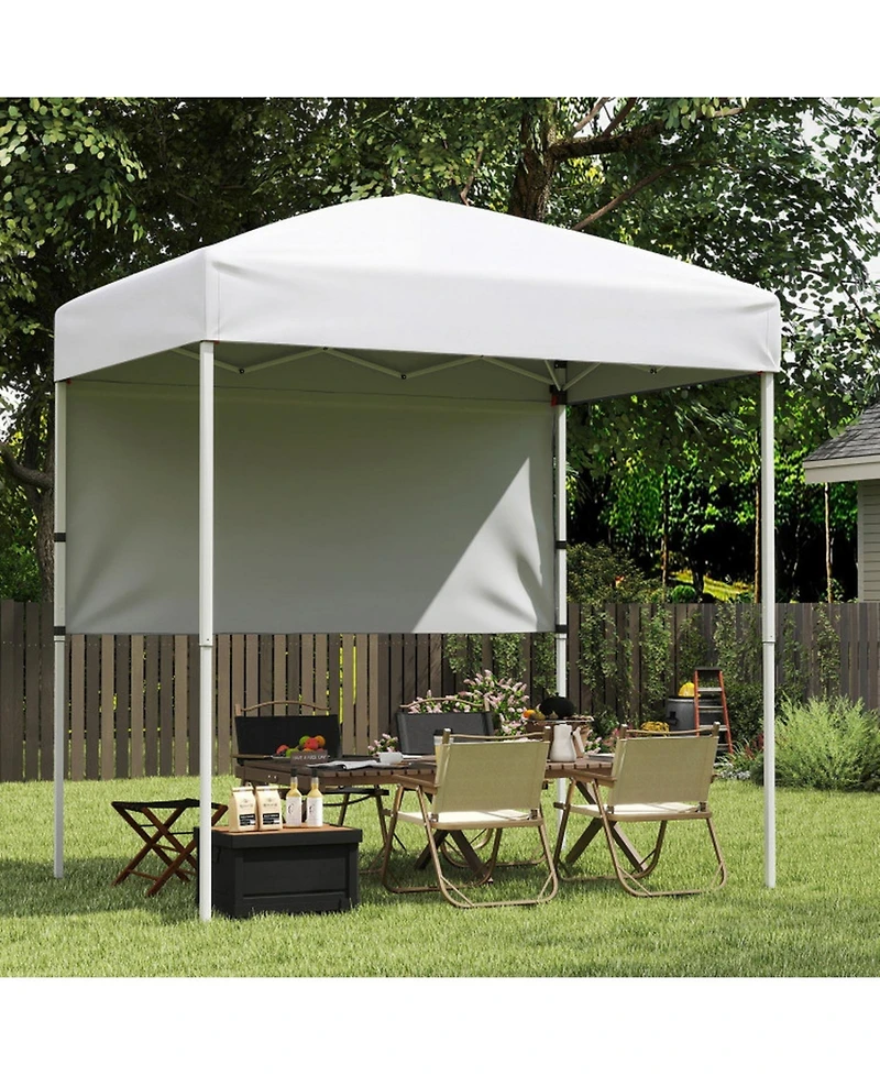 Gouun 6 x 4 Feet Pop-Up Canopy Tent with Half Sidewall Sun Shelter