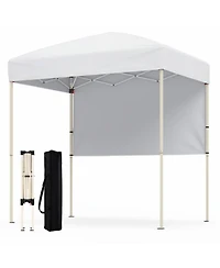 Gouun 6 x 4 Feet Pop-Up Canopy Tent with Half Sidewall Sun Shelter