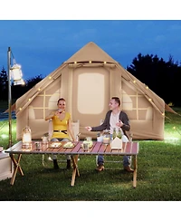 Gouun Inflatable Camping Tent for 4-6 People with Mesh Windows
