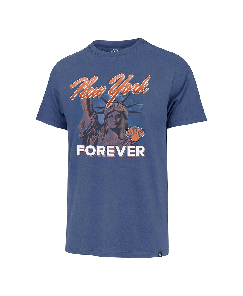 '47 Brand Men's Blue New York Knicks Forever Franklin T-Shirt