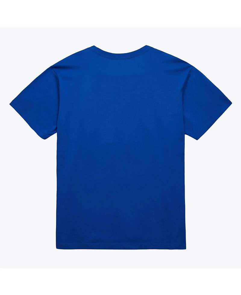 Mitchell & Ness Men's and Women's Mitchell Ness Royal New York Knicks Hardwood Classics Arch T-Shirt