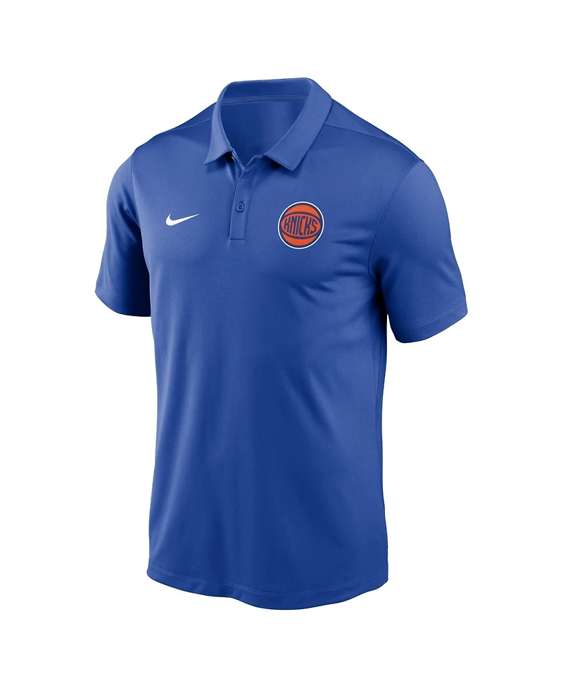Nike Men's Blue New York Knicks Dri-fit Victory Polo