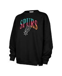 '47 Brand Women's Black San Antonio Spurs Imprint Oversized Sweatshirt